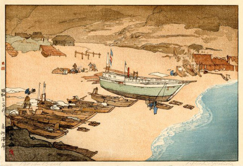 elvispandemonium: Hiroshi Yoshida 吉田 博 (1876 - 1950) - Boshu Beach 1927