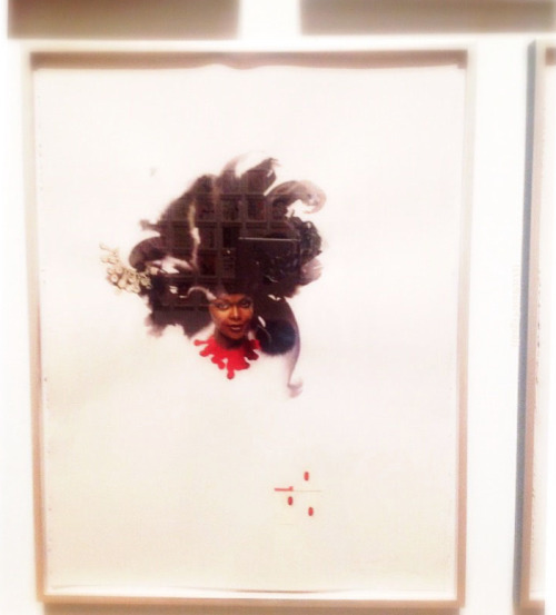 Throwback Exhibit:  I took this photograph of Lorna Simpson’s work at the Studio Museum in Harlem du