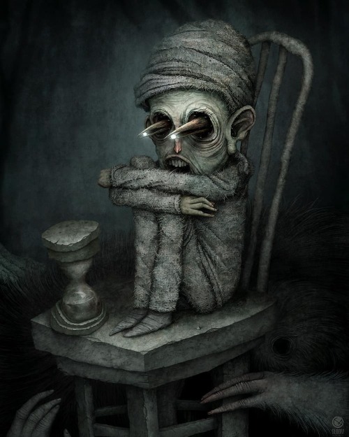 wowxwow: ‘Childhood’ by Anton Semenov (@gloom82) ​• ​#antonsemenov #gloom82 #darksu