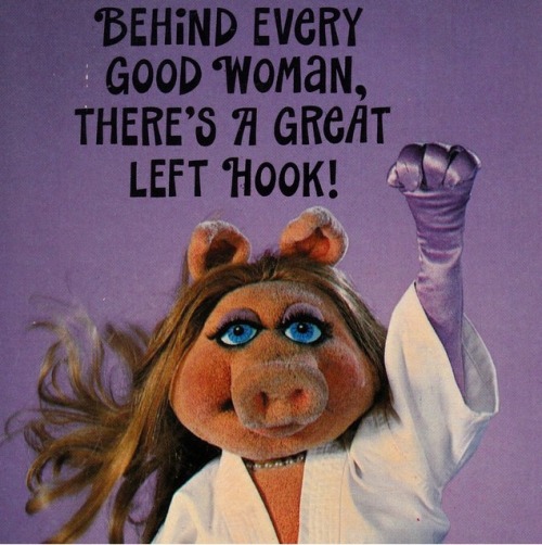 Love Ms Piggy since I was a kid. She’s a real feminist icon IMO. Yep, that’s right, Piggy is a smart