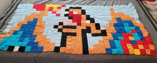 mamasalty: My current WIP. It’s going to be a Christmas gift for my brother who loves Pokemon&