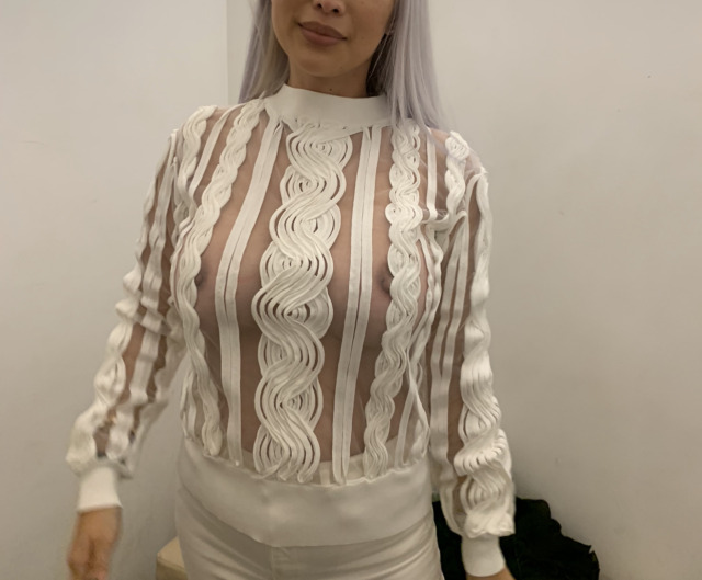 wifeenjoying:Hubby bought another sexy top for his beautiful Asian wife&hellip;. let me know what you think&hellip;.