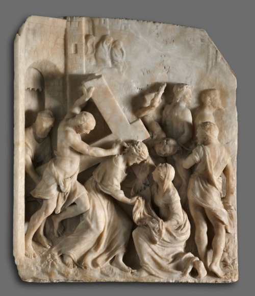 cma-european-art: Christ Carrying the Cross with Saints Simon and Veronica, Jacques Dubroeucq , c. 1