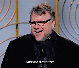 shapeofh2o:Guillermo del Toro accepting the award for Best Director during the 75th Annual Golden Gl