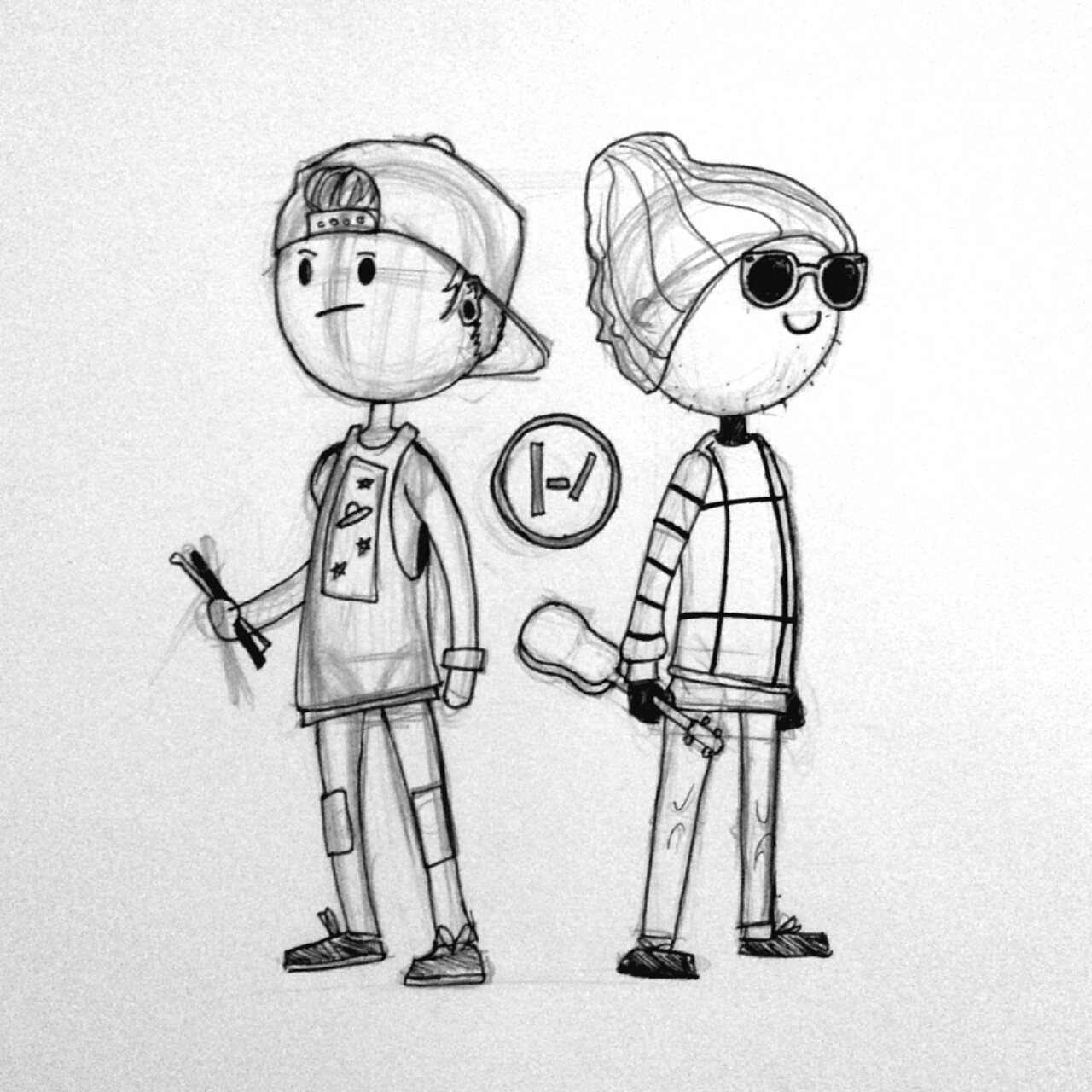 Chibi twenty one pilots fan art 👽💀 - main blog (junk)