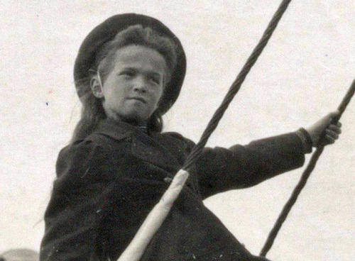 otmacamera: judicialinvestigator: Ольга Николаевна на мачте Полярной Звезды, 1905-06 гг.ГА РФ, ф. 67