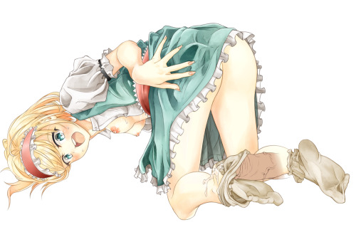 eroartkawaiifeet:  A normal ecchi art until you take a closer look at her feet =w= SOURCE: [x]