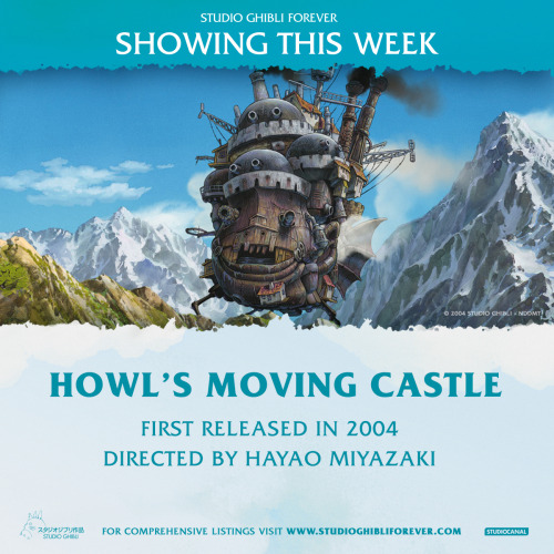 Hayao Miyazaki’s magical moving castle lands in cinemas today: http://scnl.co/ghibliuk  
