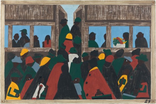 Jacob Lawrence, “And the Migration Spread,” 1941 (see “Liberation Train” post below)