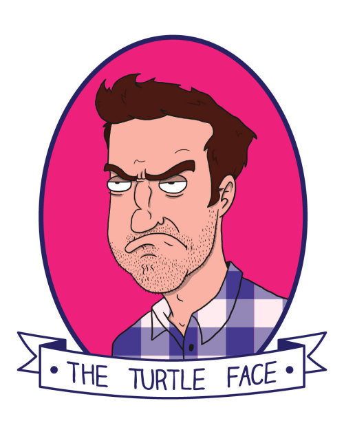 Nick Miller&rsquo;s Turtle Face To celebrate the fourth season of New Girl, I&rsquo;ve creat