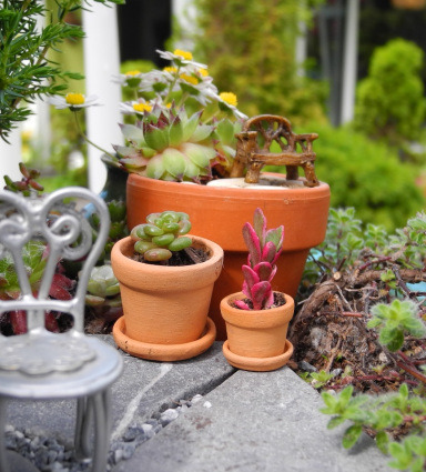 a-mini-a-day:  MINIATURE-CEPTION (miniception?)-Engagement ring ring by Greg Sims-Mini dollhouse store display with minis in it.-Miniature garden with miniature garden in it by Janit Calvo-Mini capsule toy machines that came out of capsule toy machines