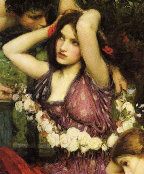 lyghtmylife:John William Waterhouse[English Pre-Raphaelite Painter, 1849-1917]Flora and th