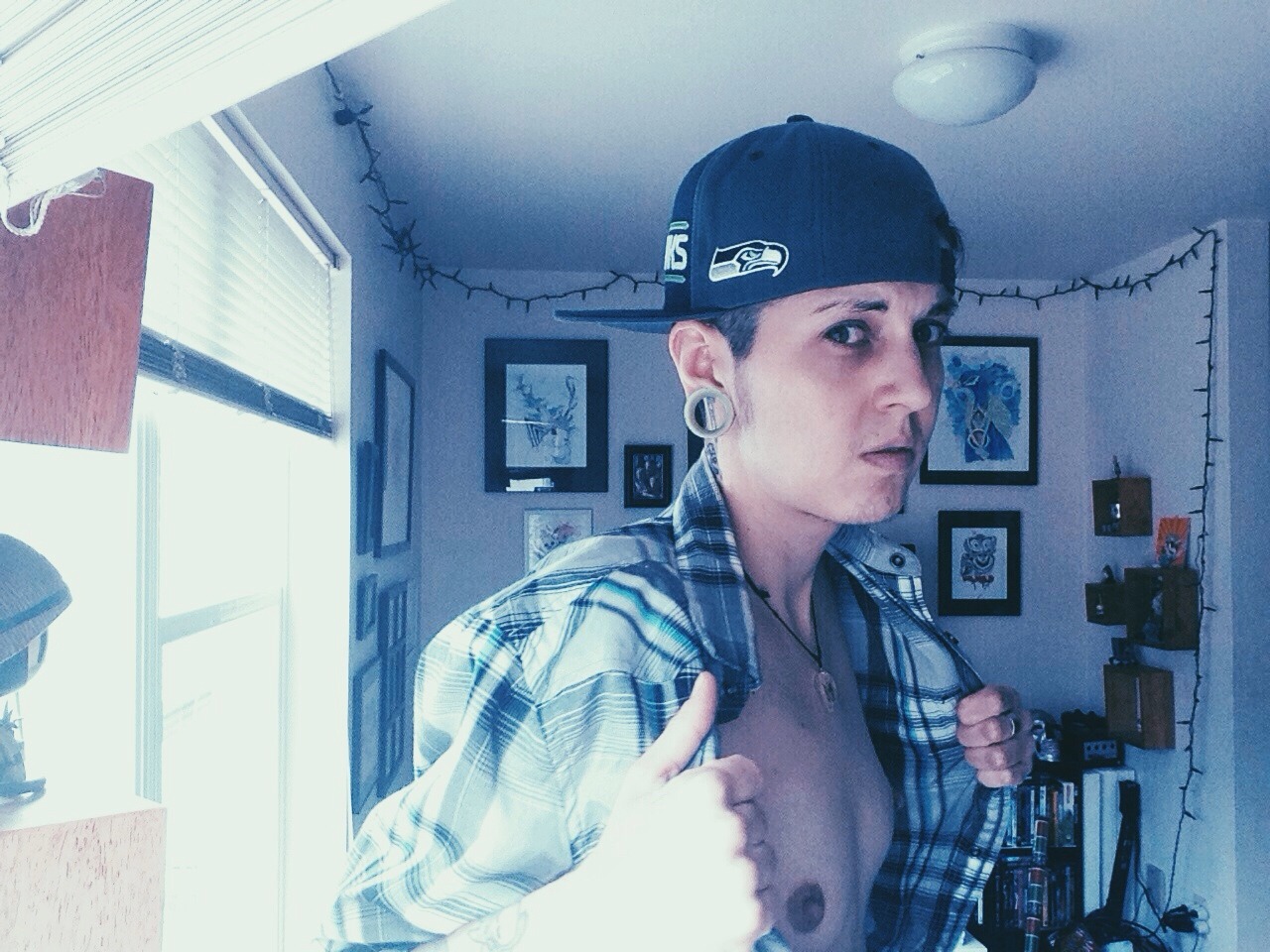 transexy:  seattlebreather:  Constant state of undress.  Hottie.
