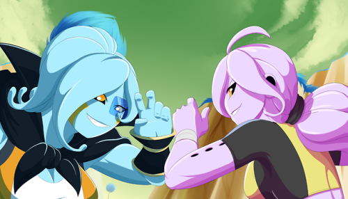 ((Collabd I had done with @shadowscarknight / @teamchilledtreats of our majins having a rather inten
