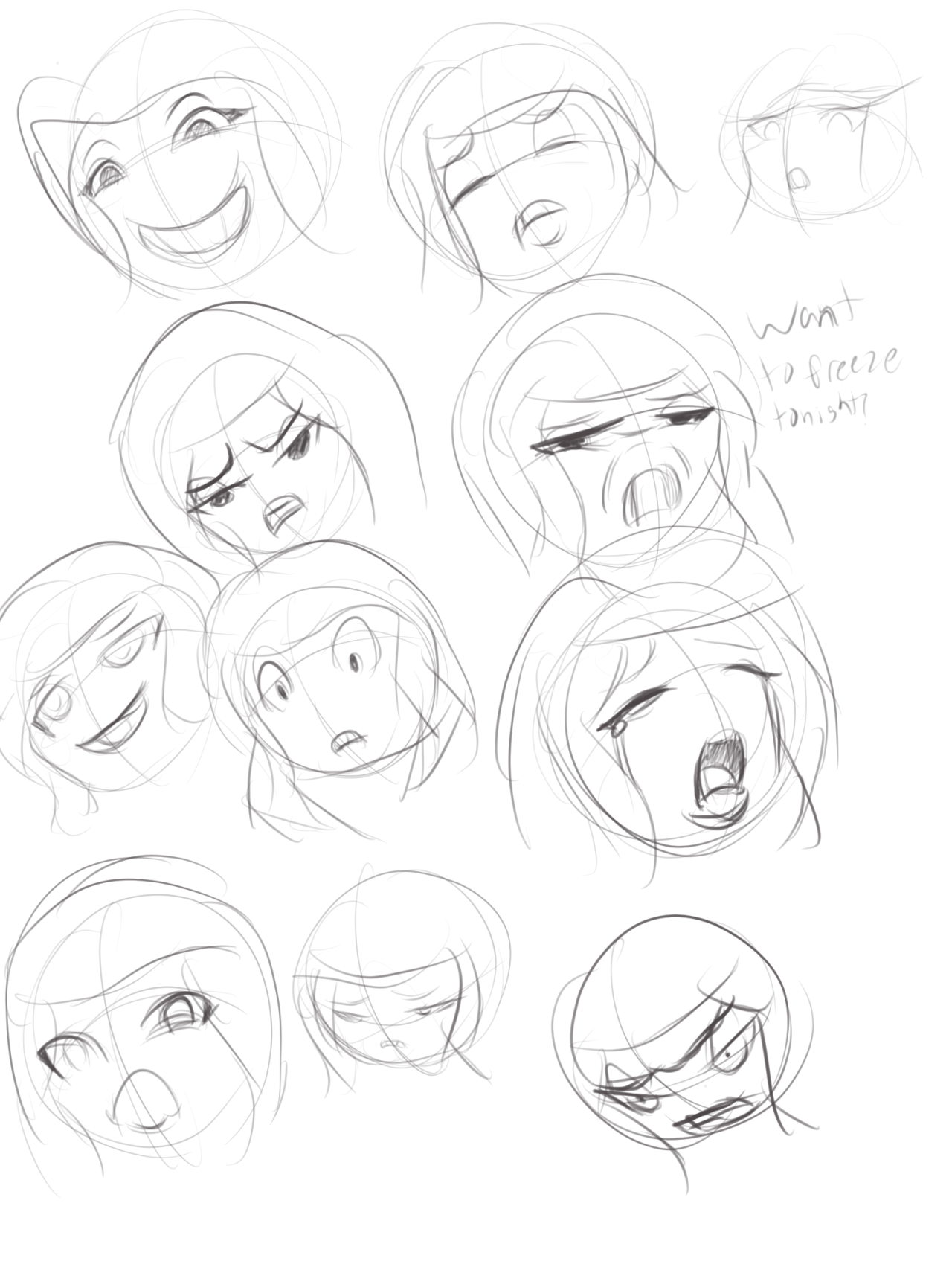 Wouldn’t call these inktoeber drawings, as they are expression sketches of Aislin,