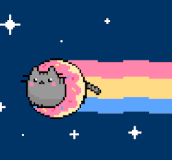 titaniumkawaii:  Pusheen Nyan Cat is the