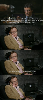 blazepress:  Stephen Hawking and John Oliver.