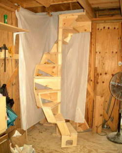 Spiral staircase kit - $949:  Making and selling killer stairs has become a cottage industry. Actually, these look like cutout boxes or step-stools around a pole.etsy.com #stairs that can kill you  #stairs that WILL kill you