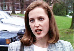 tinuviell:“I was 24, and I lied, I told them I was 27. Scully had to be, a few times, she kind of ha