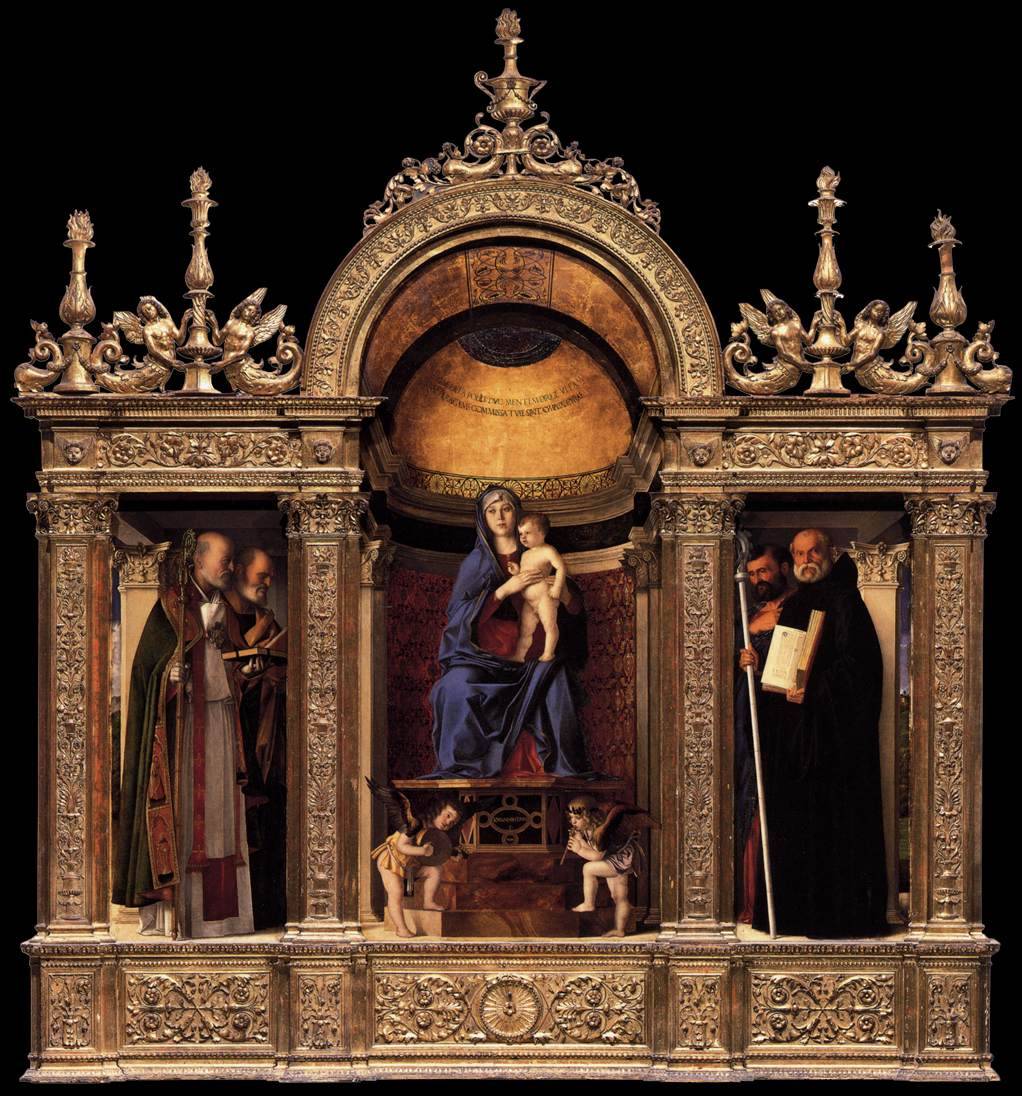 artmastered:  Giovanni Bellini, Frari triptych, 1488 