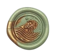 Green + Brown Wax Seal