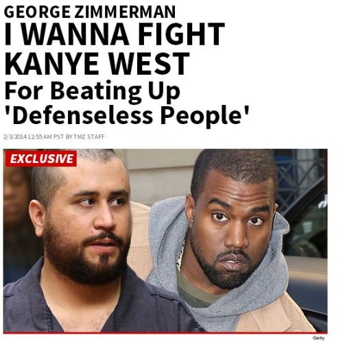 northclackitback:  hansoulohoe:  adolfziggler:  doomsday519:  This gotta be a joke (x)  How is this not an Onion article? How is this real life?    I hope Kanye takes him up on this and beats him to death in the ring