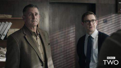 blackstarjp: Official The Eichmann Show photo of Martin Freeman and Anthony LaPaglia from BBC TWO(x)