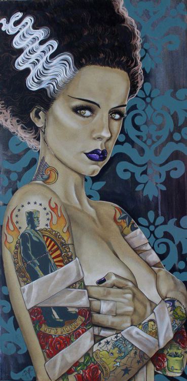 xprettypistolx: The be all end all of strange and beautiful love. *Smiles.*Artist - Mike Bell