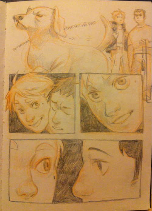 I&rsquo;m having fun rediscovering my colored pencils! This is the comic version of that april s