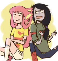 yonejiro:  dragodot:  [x]  Why Marceline had to shave half of her head. 