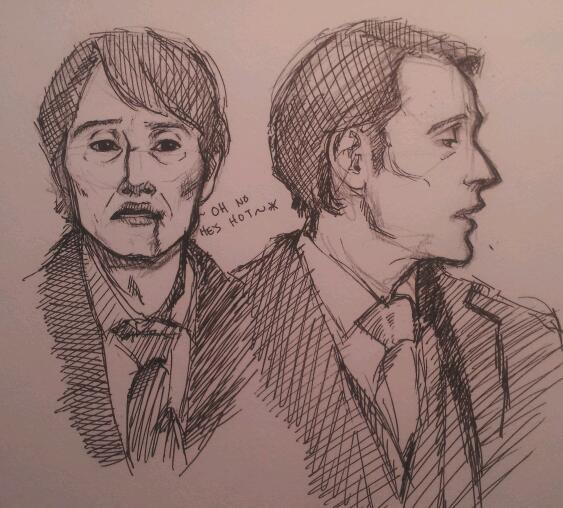 if Hannibal is as hard to catch as he is to draw, then the FBI is fucked. 8l
