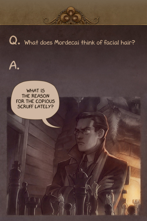 lackadaisycats:The reader question called for a somewhat different interpretation of Viktor and Mord