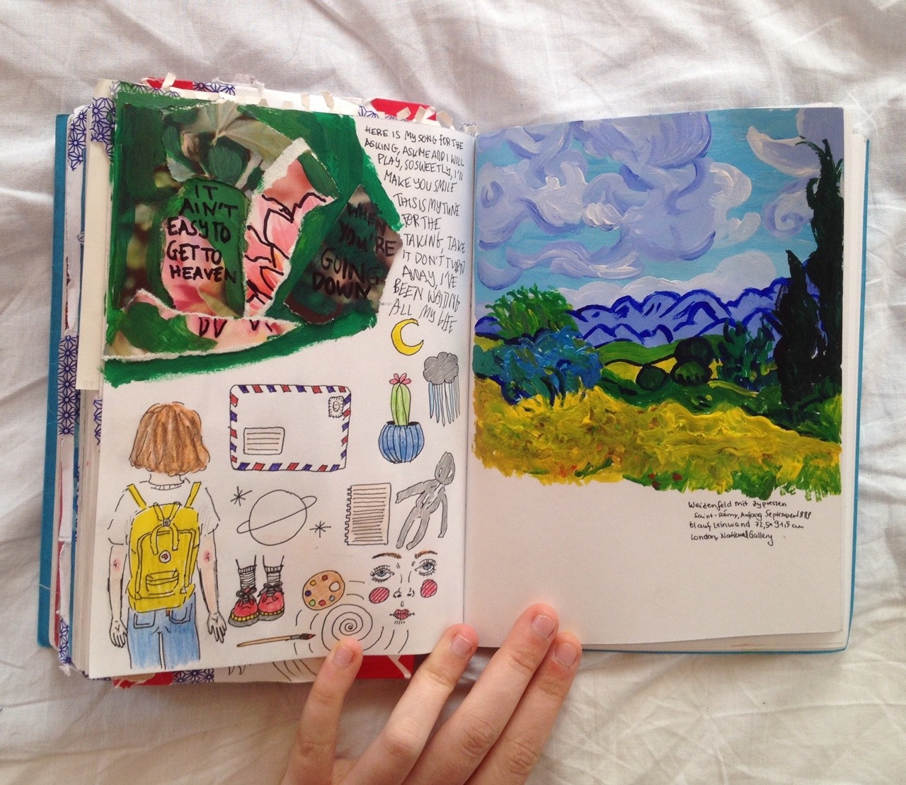 starbugscoffee:  journal page ft. van gogh