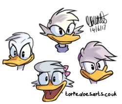 torpedoesarts:What might Daisy look like in the new Duck Tales? I don’t know if we’ll get to see her, but it’s fun to try out some ideas!