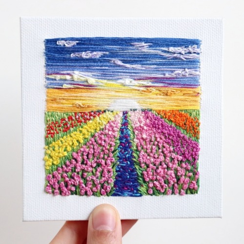 sosuperawesome: Embroidery Art by Carolina Torres on Etsy  See our ‘embroidery’ tag 