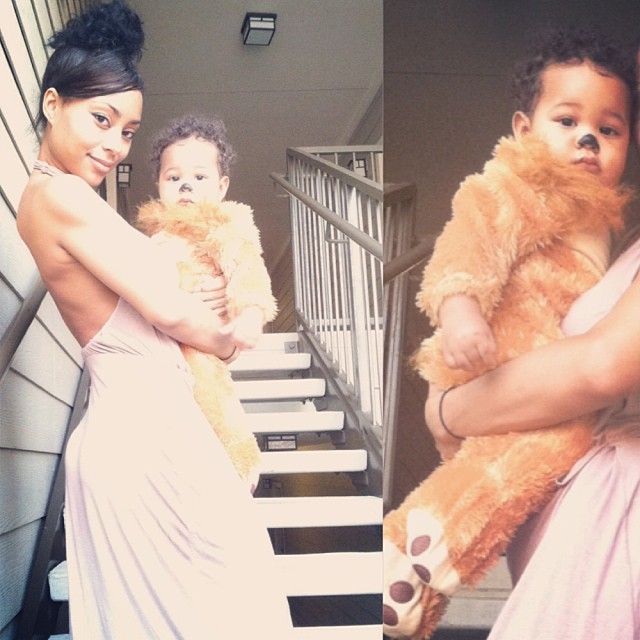 mszashley:  Happy 8 months @austinjaidenstarr took him to the zoo but the lions were