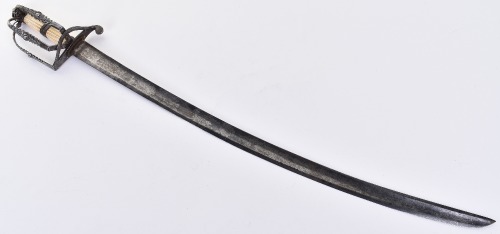 victoriansword:British Officer’s Sword with a French “Attack Guard” Style Hilt, c.1790Rare and unusu