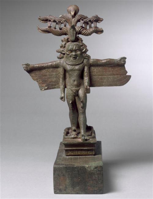 egypt-museum:Pantheistic Bes StatuetteReligious Transformations: solid cast bronze pantheistic Bes s