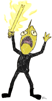 Here, have a shrieking Lemongrab.