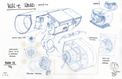 disneyconceptsandstuff: Model Sheets and Designs for Wall-E by Jay Shuster