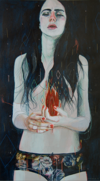 theonlymagicleftisart:  Bizarre surreal portaits by Alexandra Levasseur 