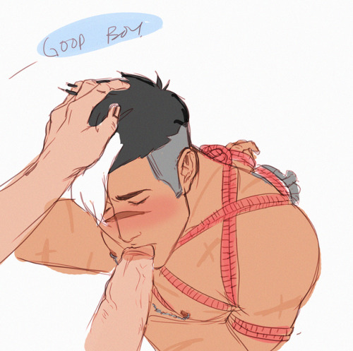 shirodicks: glory hole and one anon requested bondage n piercings
