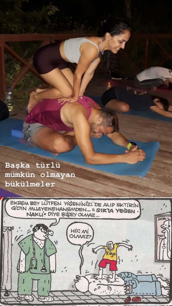 Sırta yoga hocası nakli...