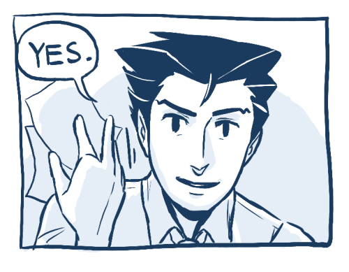objectionablygaylawyers:  With Miles being a chief prosecutor and all, they don’t get much courtroom action anymore. What nerds.