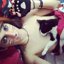 Good Nighty ^_^ Kitty Is Out ^_^ Rawr Zzzzzzzzs #Emo #Emogirl #Emotrap #Altgirl #Alternative