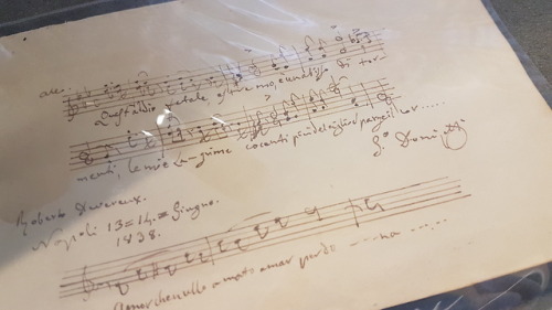 Misc Mss Box 22, Folder 14  - Donizetti - Music manuscript leafThis is a different kind of manuscrip