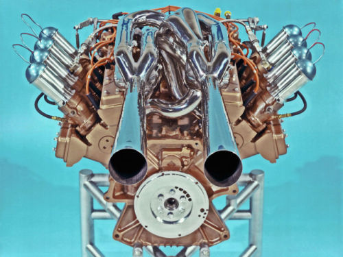 itsbrucemclaren: —– Engine Ford 4,195 cc (256.0 cu in) DOHC 90° V8, naturally aspira