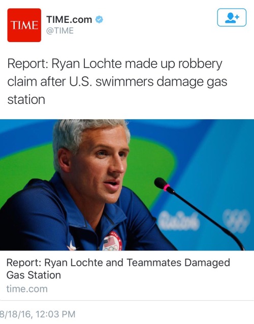 odinsblog:RYAN LOCHTE VANDALIZED A GAS STATION, LIED ABOUT IT AND BLAMED IT ON THE LOCAL BROWN SKINN