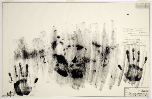 Jasper Johns @ age 33; Skin with ( Frank) O'Hara Poem, 1963