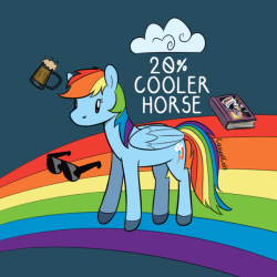 scifresh-pony-posts:Here is 20% Cooler Horse up to give your day a Blast! c: